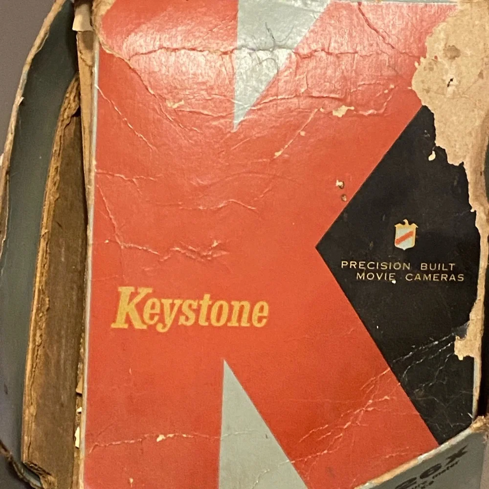 Vintage Keystone K-26X 8mm Movie Camera Triple Turret w/ Box Model X-9